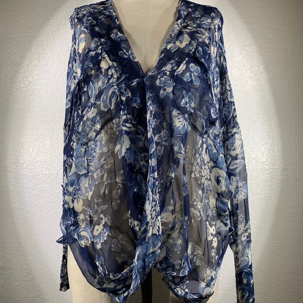 4 Love & Liberty Snap Cross Over Anouk Top NWT